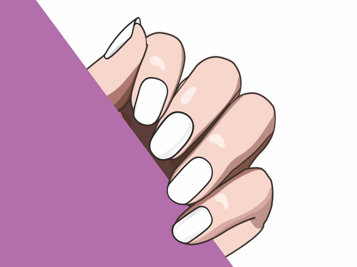Snow White semi-cured gel nail strips by MANITIME – detail 3