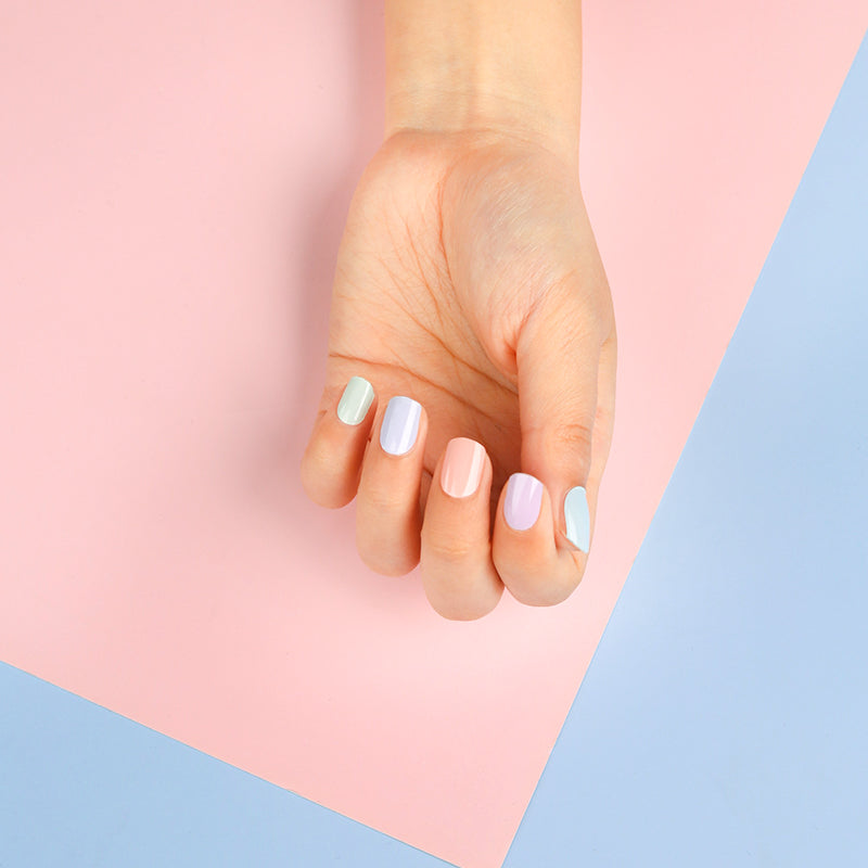 Pastel Dreams semi-cured gel nail strips by MANITIME – detail 3