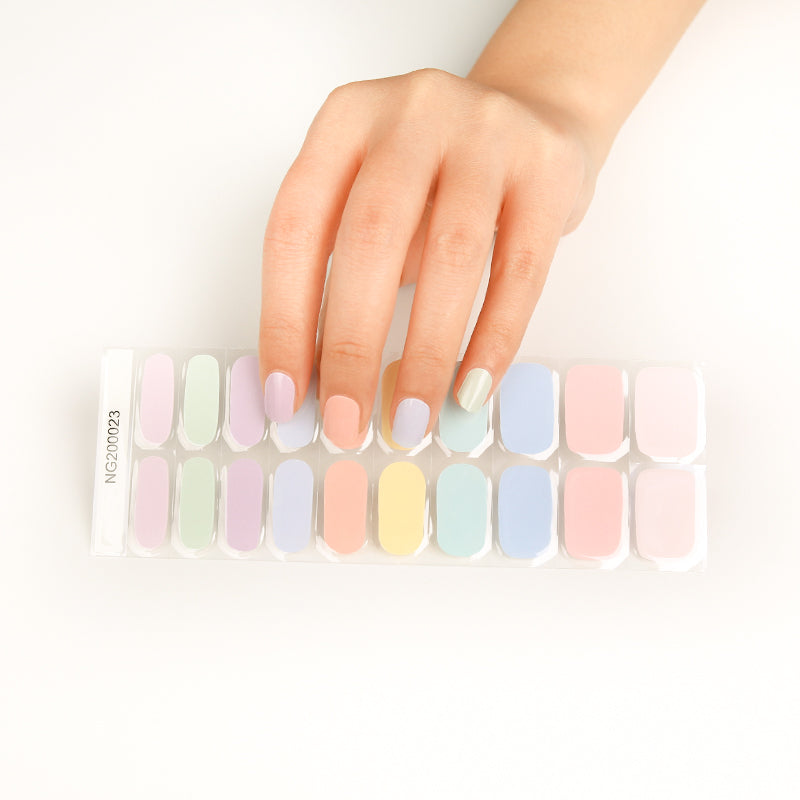 Pastel Dreams semi-cured gel nail strips by MANITIME – detail 4