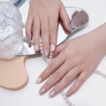 Winter Whisper semi-cured gel nail strips by MANITIME