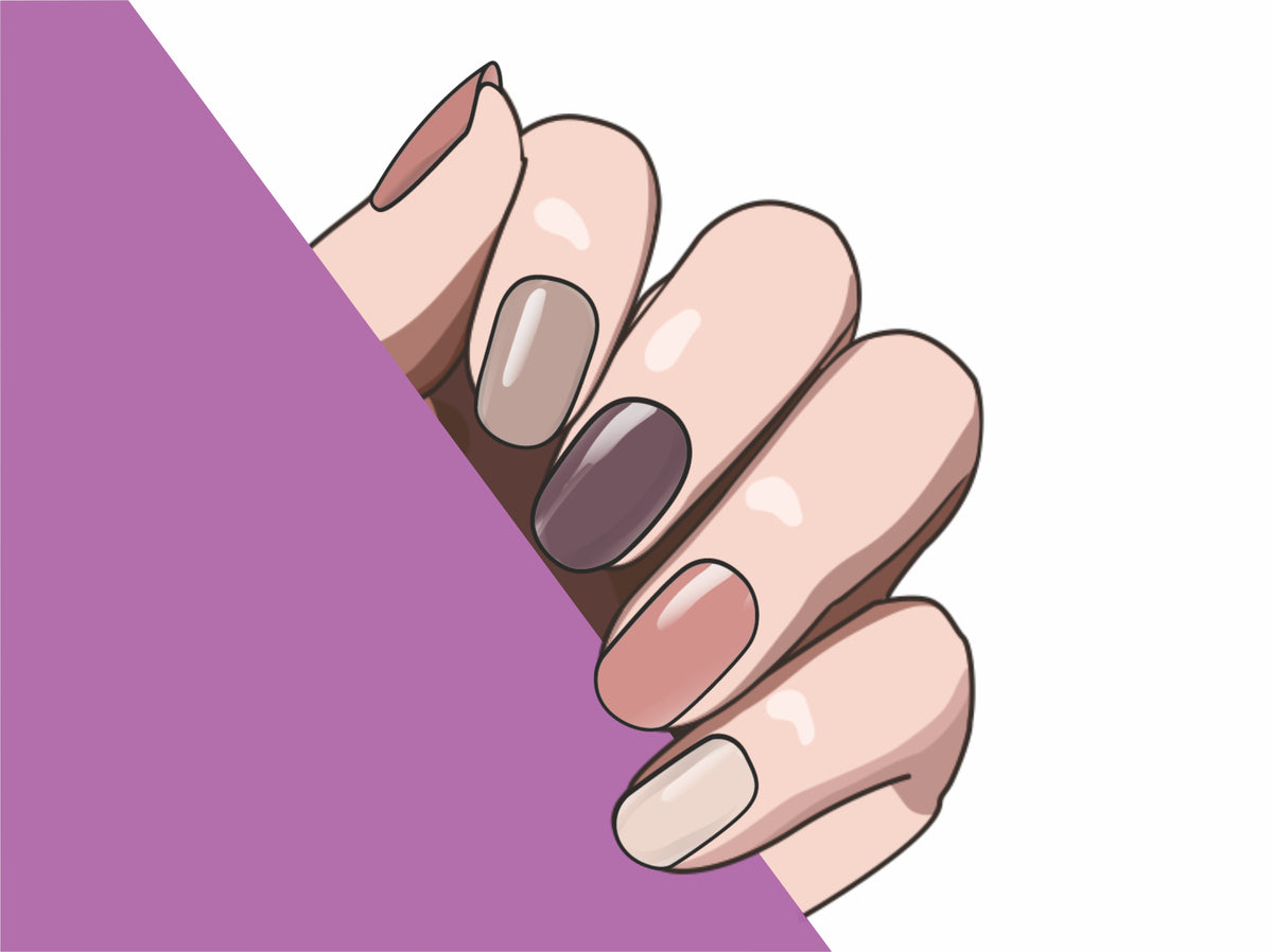 Warm Embrace semi-cured gel nail strips by MANITIME – detail 5