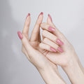 Rosy Breeze semi-cured gel nail strips by MANITIME