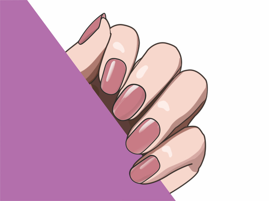 Rosy Breeze semi-cured gel nail strips by MANITIME – detail 5