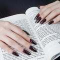 Nightfall Sparkle semi-cured gel nail strips by MANITIME