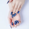 Midnight Sparkle semi-cured gel nail strips by MANITIME