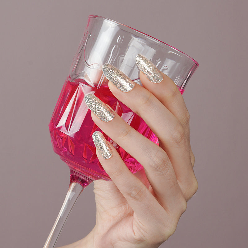Glowing Sparkle semi-cured gel nail strips by MANITIME – detail 2