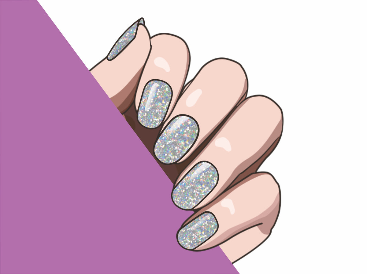 Cosmic Spark semi-cured gel nail strips by MANITIME – detail 3