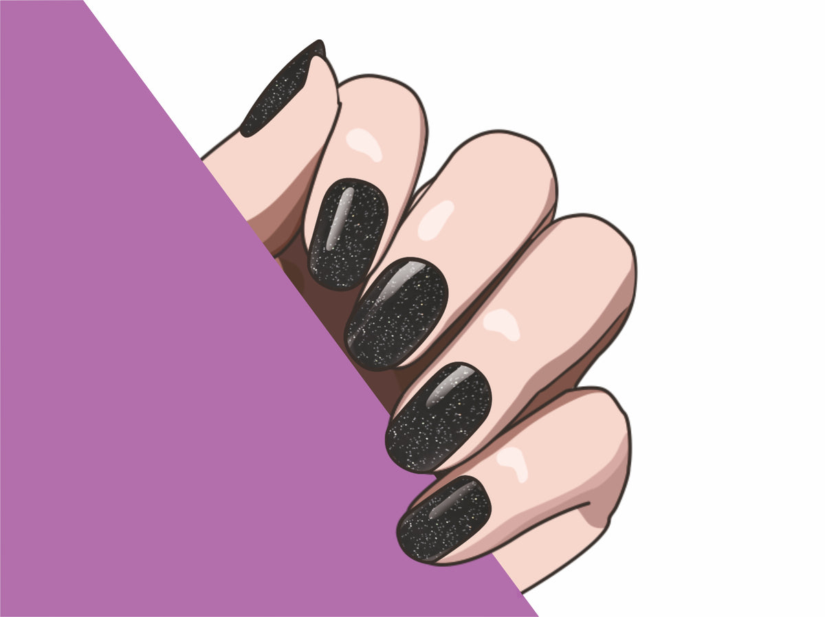 Twilight Magic semi-cured gel nail strips by MANITIME – detail 4