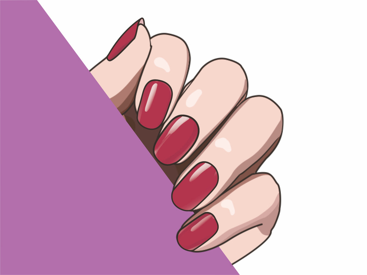Strawberry Kiss semi-cured gel nail strips by MANITIME – detail 4