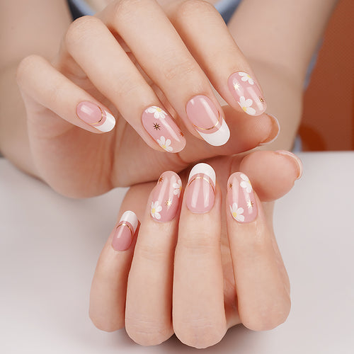 Blossom Touch semi-cured gel nail strips by MANITIME