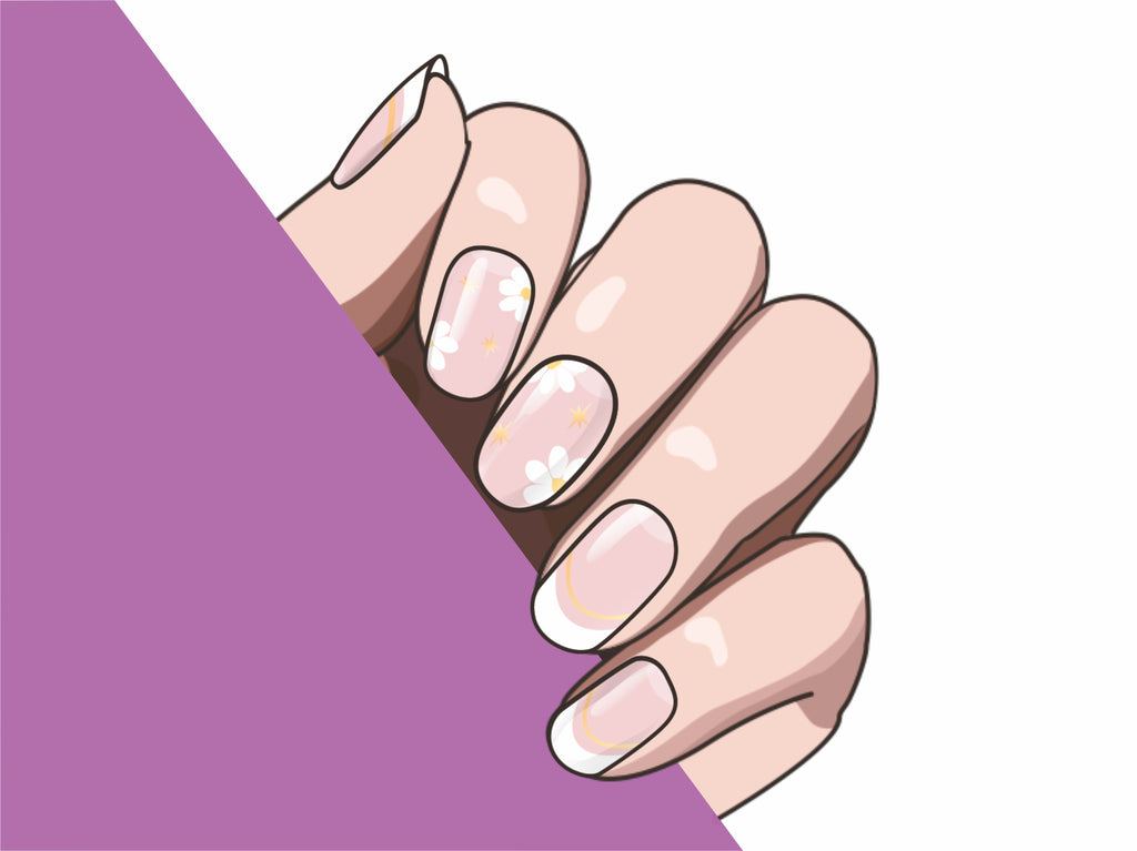 Blossom Touch semi-cured gel nail strips by MANITIME – detail 8
