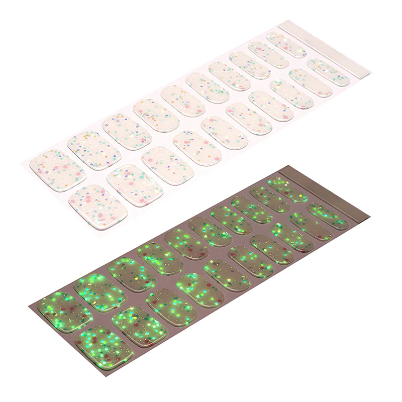 Candy Confetti semi-cured gel nail strips by MANITIME – detail 6