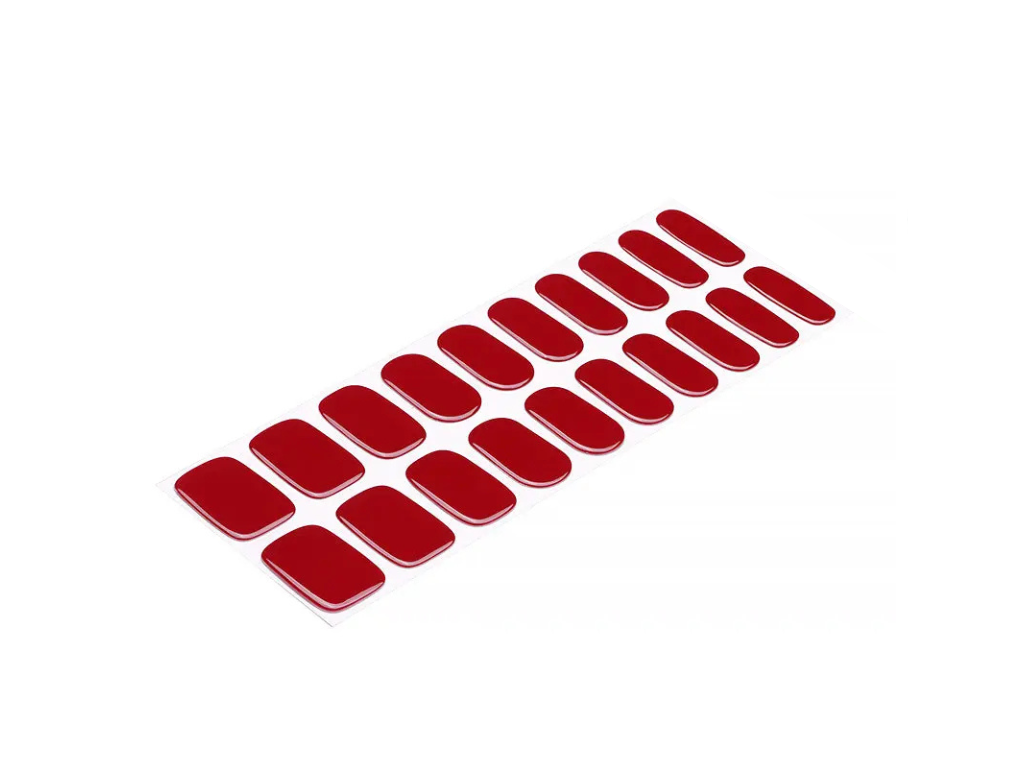 Red Dream semi-cured gel nail strips by MANITIME – detail 3
