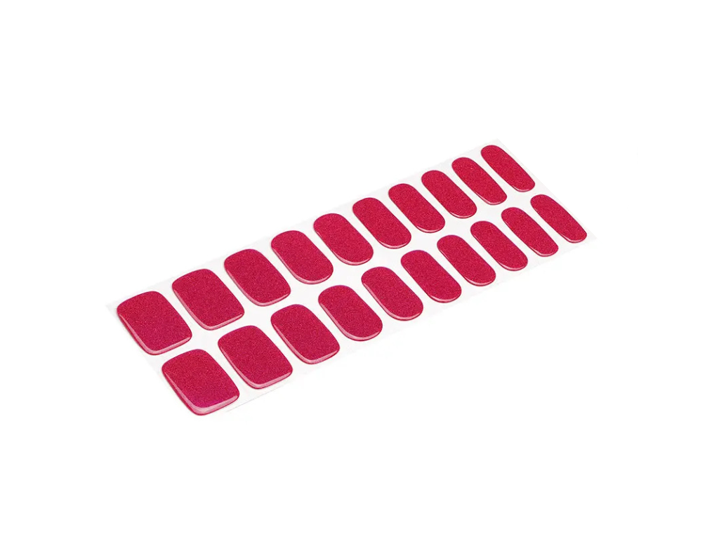 Ruby Glamour semi-cured gel nail strips by MANITIME – detail 4