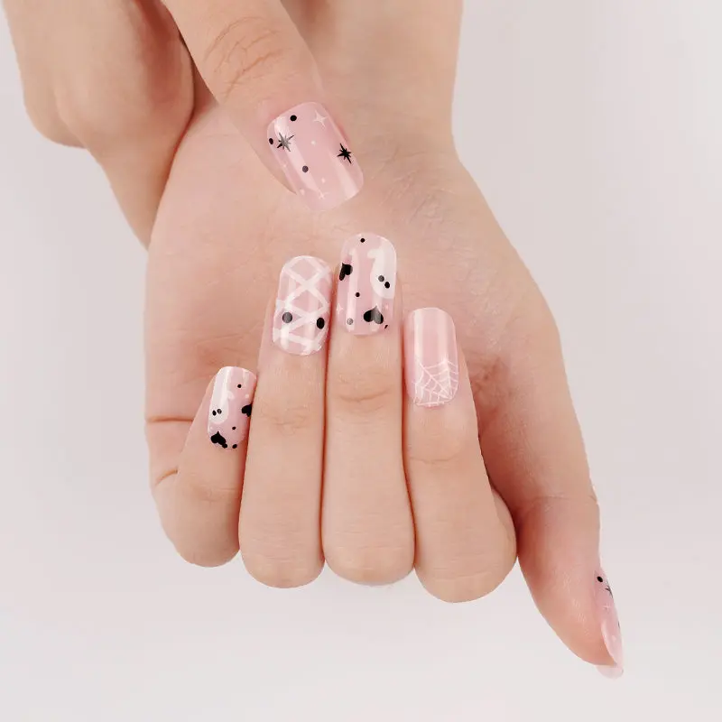 Cute & Creepy semi-cured gel nail strips by MANITIME