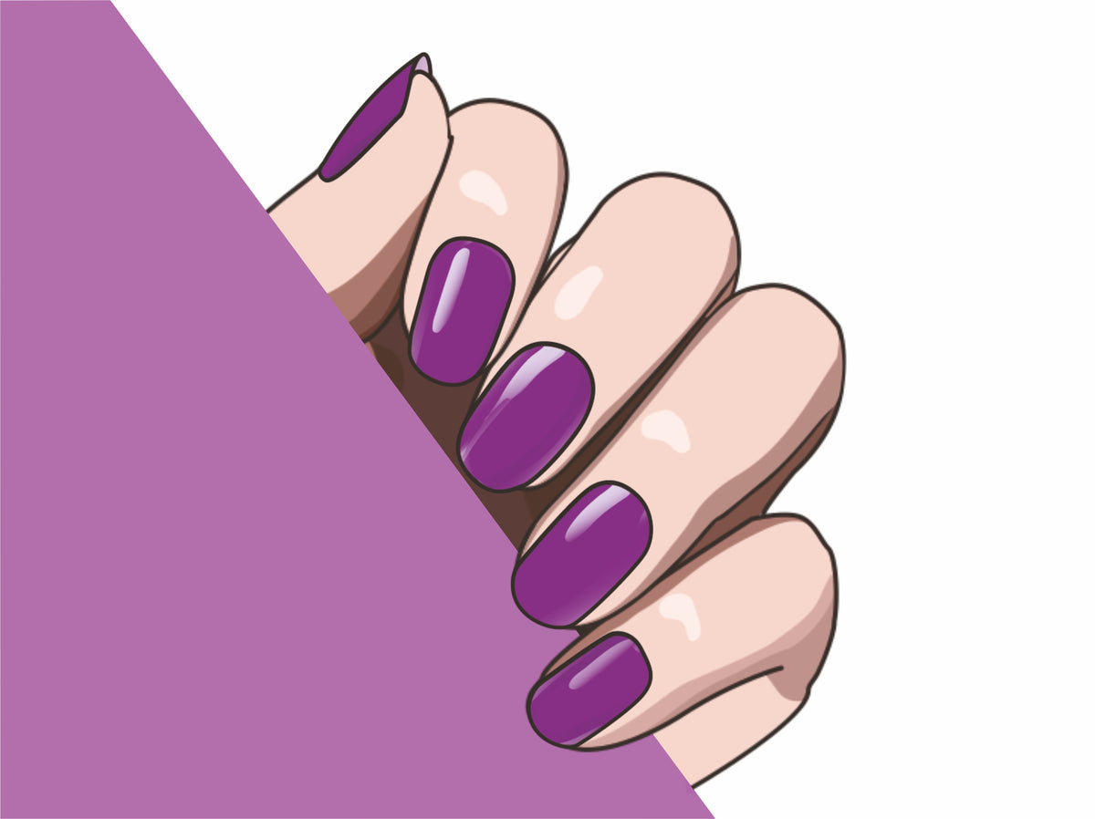 Royal Amethyst semi-cured gel nail strips by MANITIME – detail 5