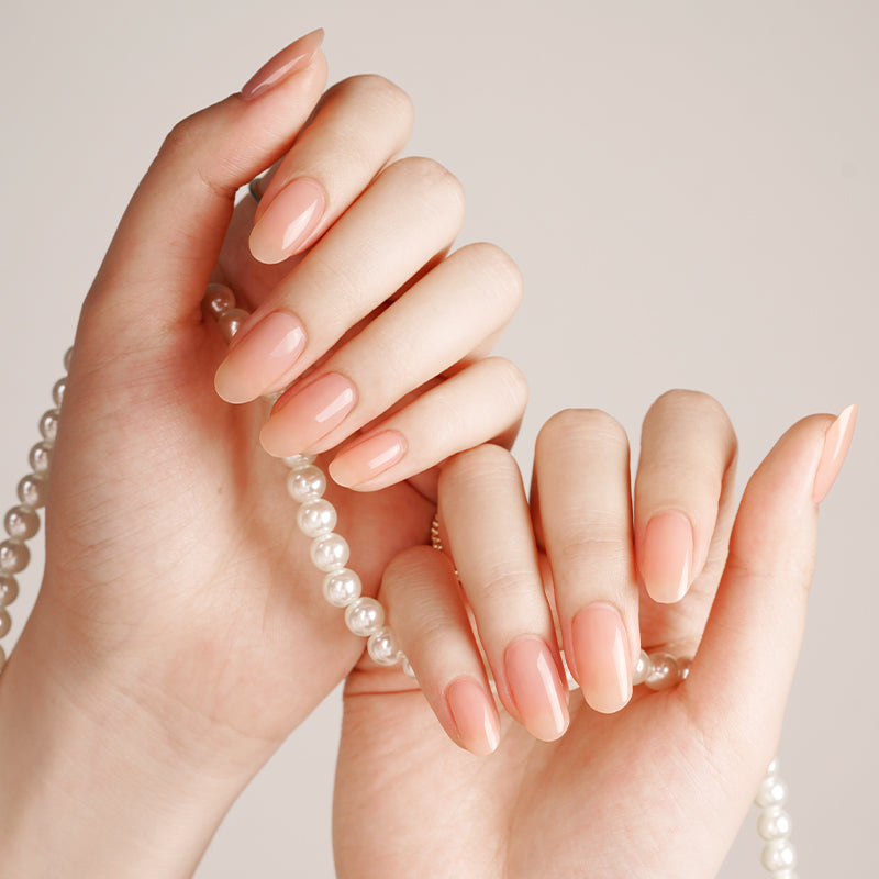 Nude Elegance semi-cured gel nail strips by MANITIME – detail 2