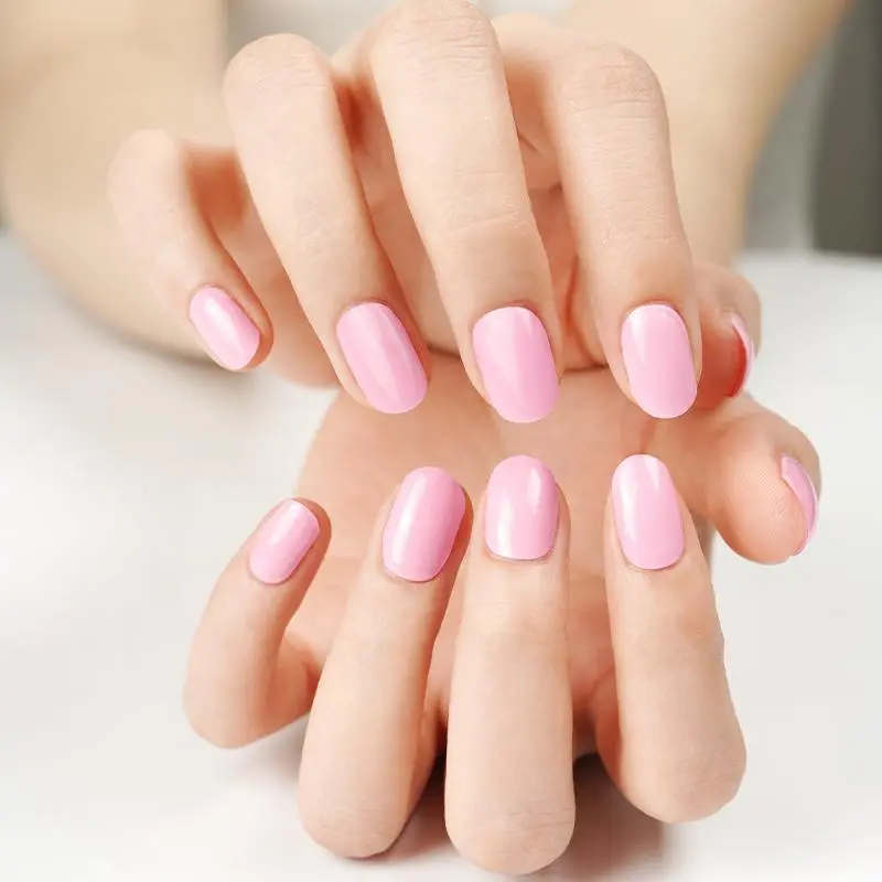 Nude Whisper semi-cured gel nail strips by MANITIME