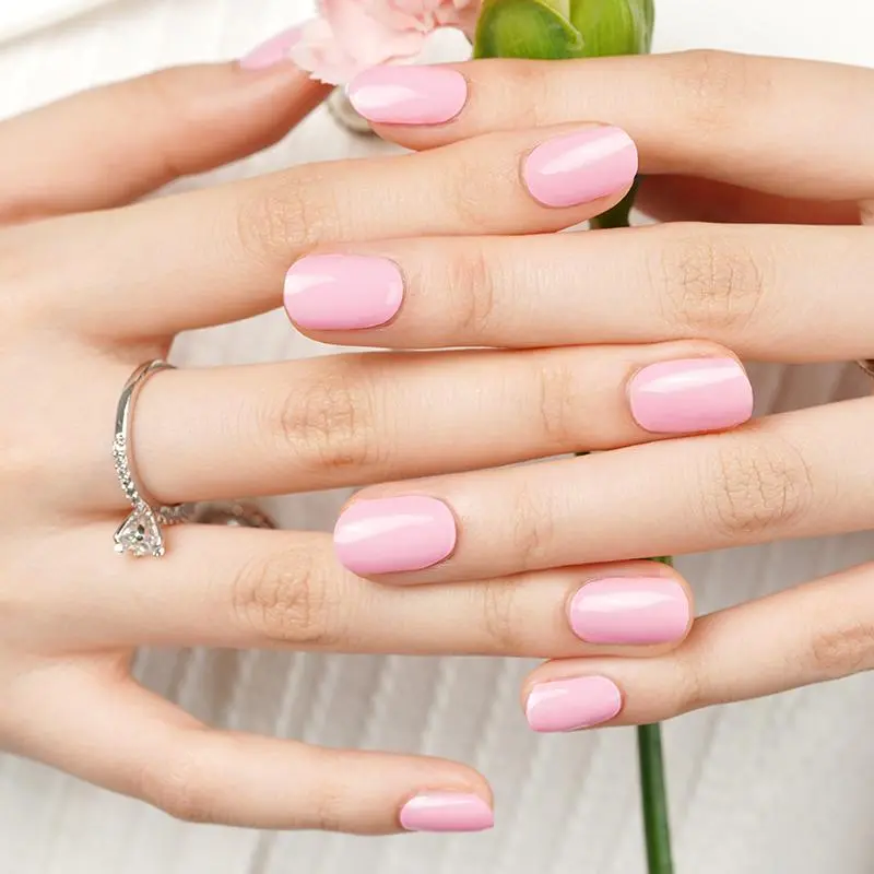 Nude Whisper semi-cured gel nail strips by MANITIME – detail 2