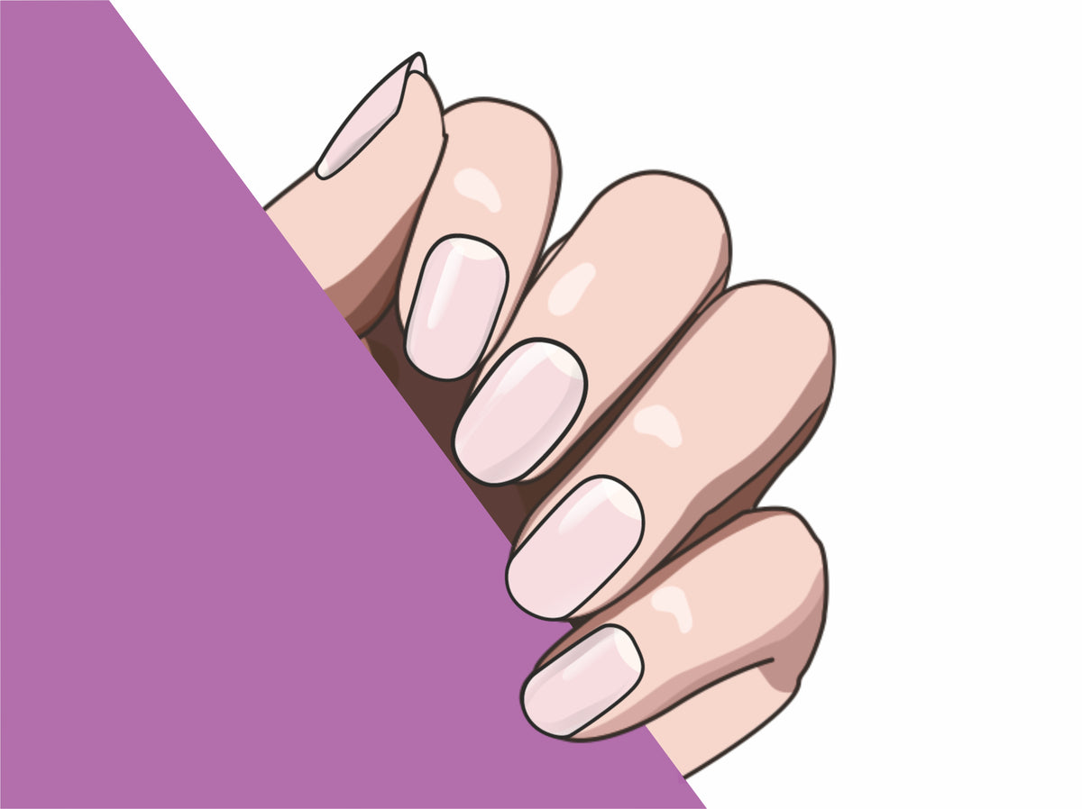 Classic Clear semi-cured gel nail strips by MANITIME – detail 2