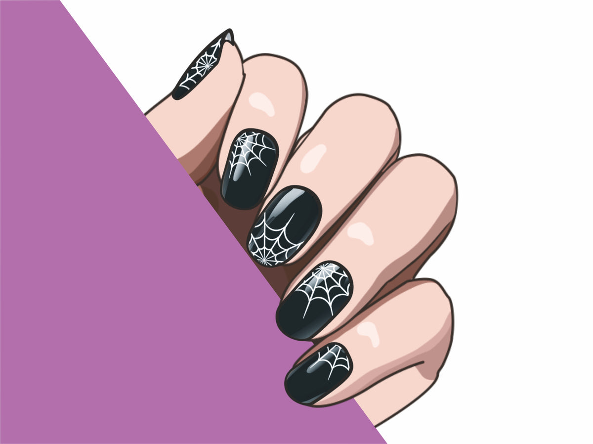 Dark Web semi-cured gel nail strips by MANITIME – detail 3