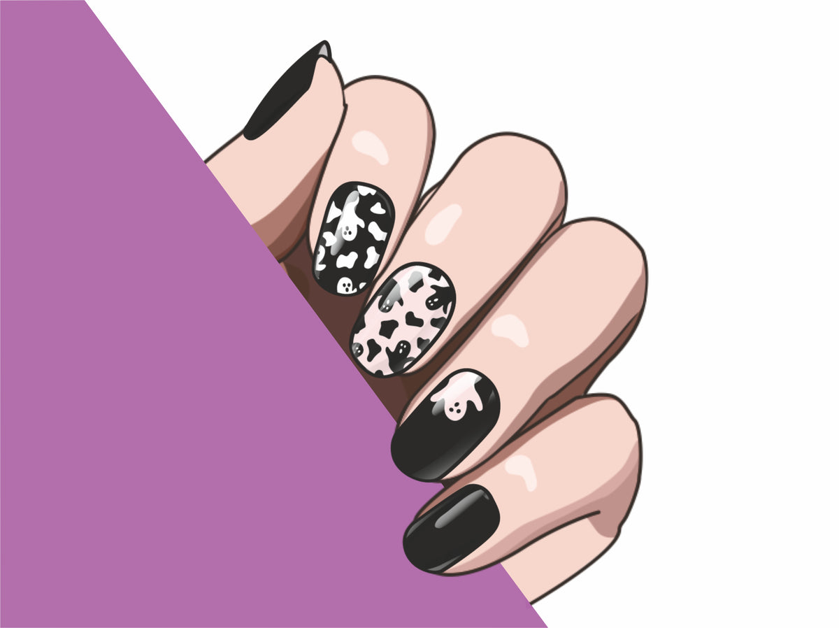 Ghost Vibe semi-cured gel nail strips by MANITIME – detail 4