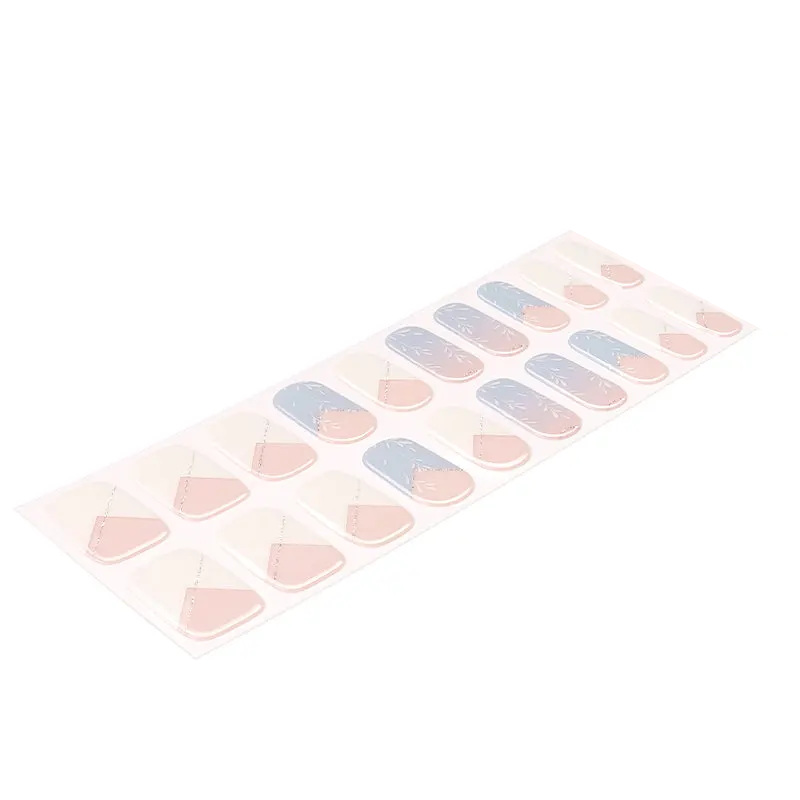 Soft Meadow semi-cured gel nail strips by MANITIME – detail 3