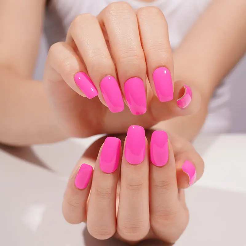 Hot Pop semi-cured gel nail strips by MANITIME