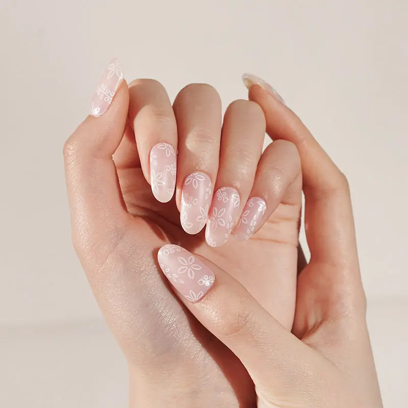 Blooming Nude semi-cured gel nail strips by MANITIME – detail 2