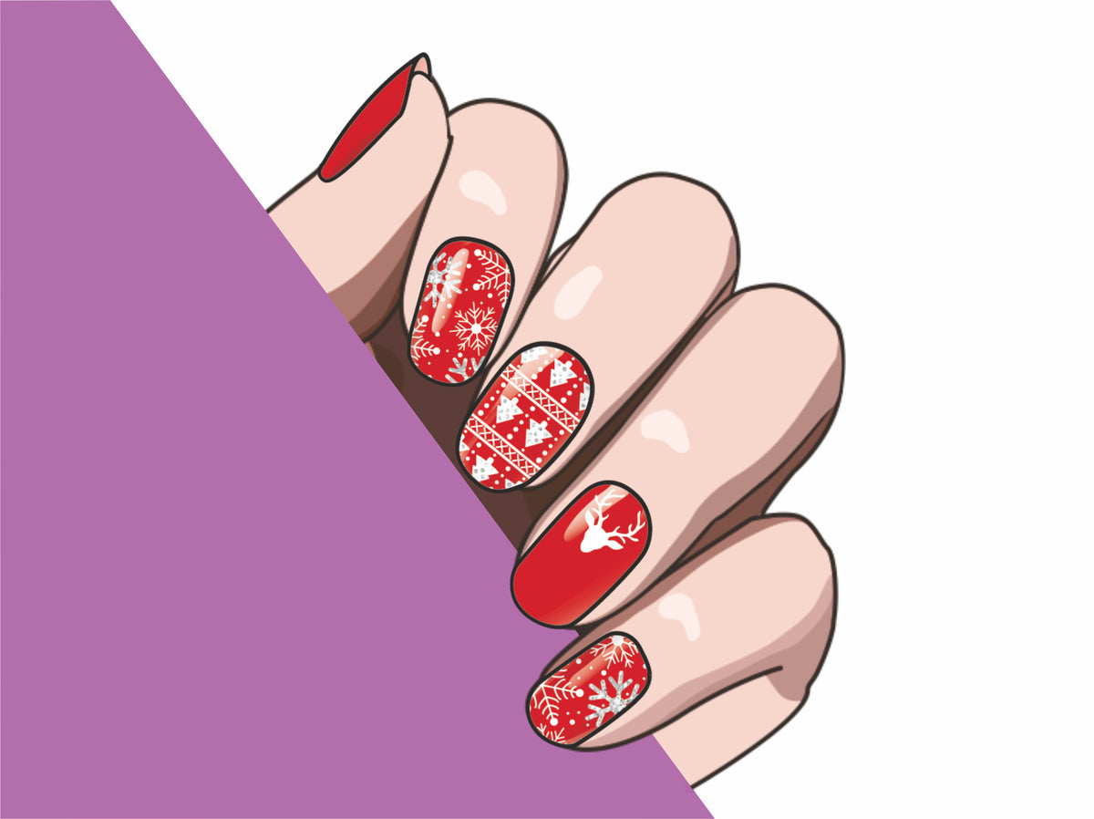 Nordic Cheer semi-cured gel nail strips by MANITIME – detail 4