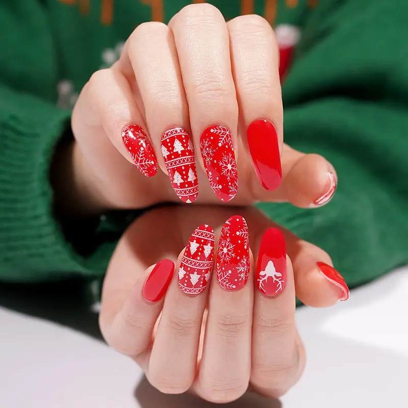 Nordic Cheer semi-cured gel nail strips by MANITIME