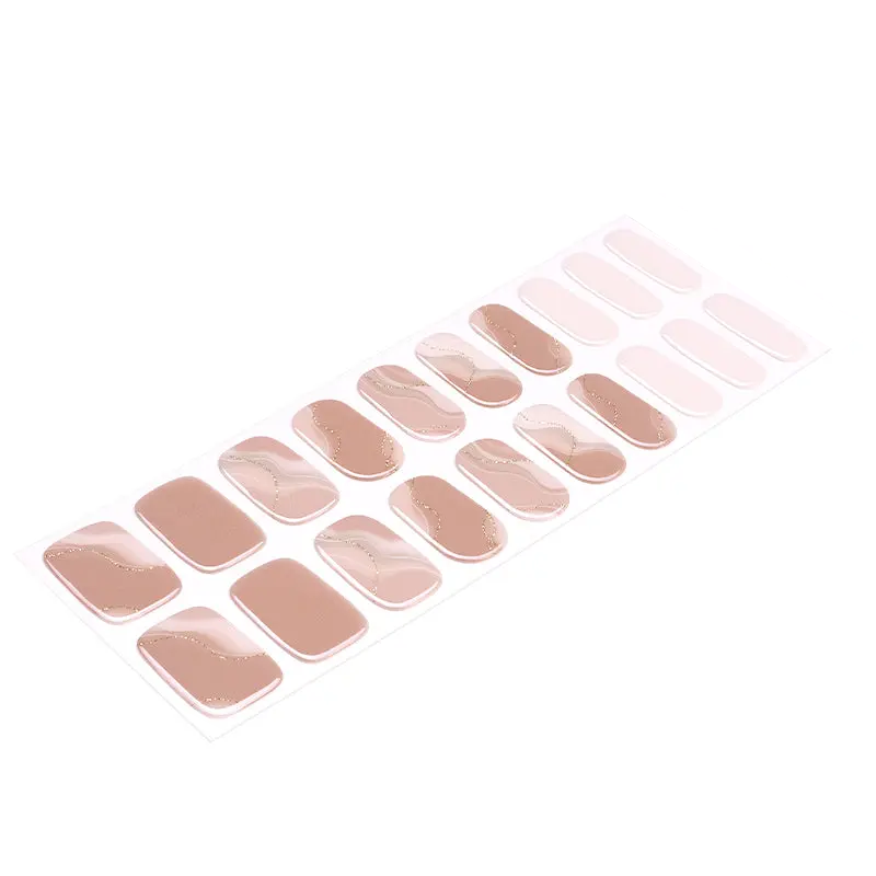 Sand Dune semi-cured gel nail strips by MANITIME – detail 4