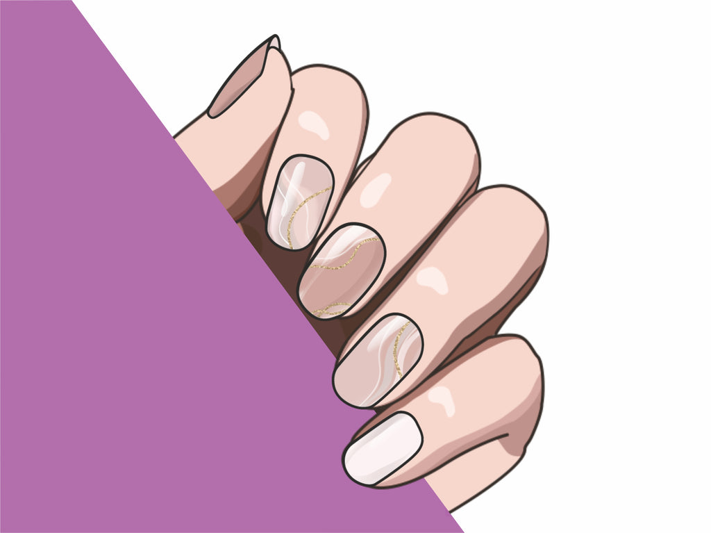 Sand Dune semi-cured gel nail strips by MANITIME – detail 5