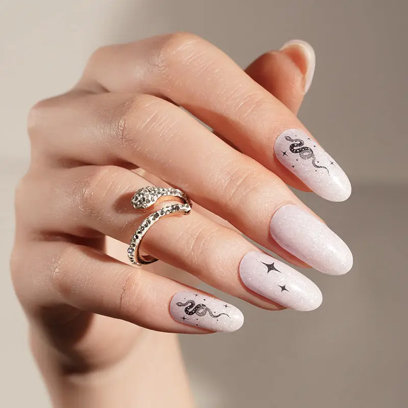 Mystic Snake semi-cured gel nail strips by MANITIME – detail 2