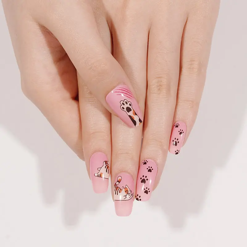 Meow Mood semi-cured gel nail strips by MANITIME – detail 2