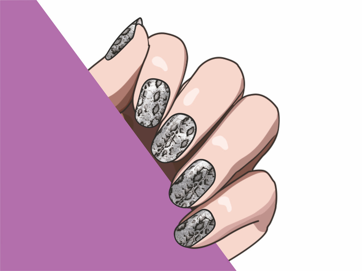 Serpent Skin semi-cured gel nail strips by MANITIME – detail 6
