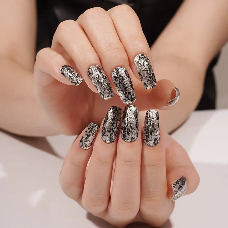 Serpent Skin semi-cured gel nail strips by MANITIME