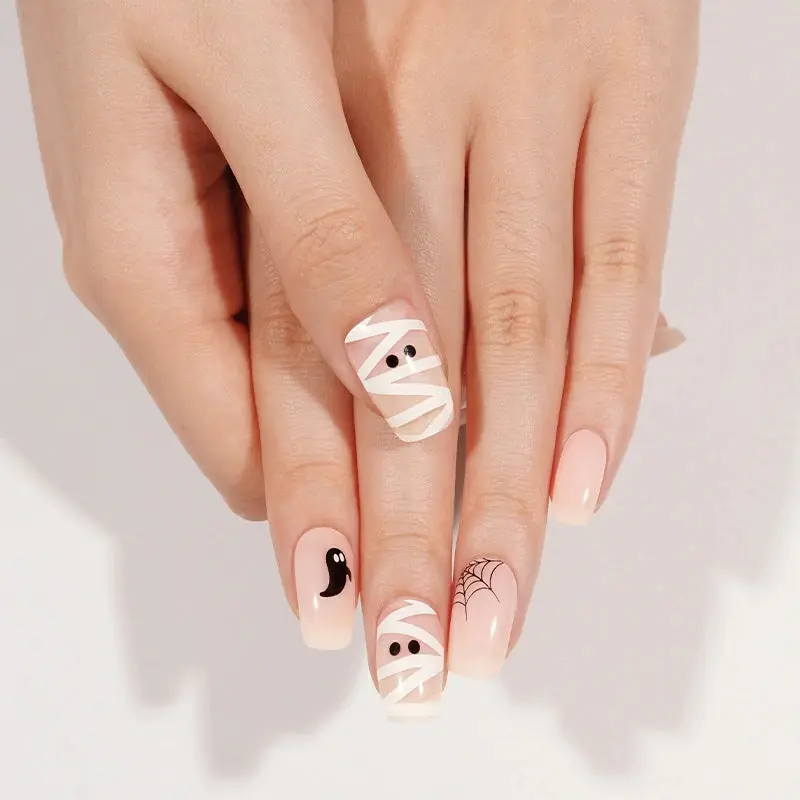 Boo Party semi-cured gel nail strips by MANITIME – detail 4