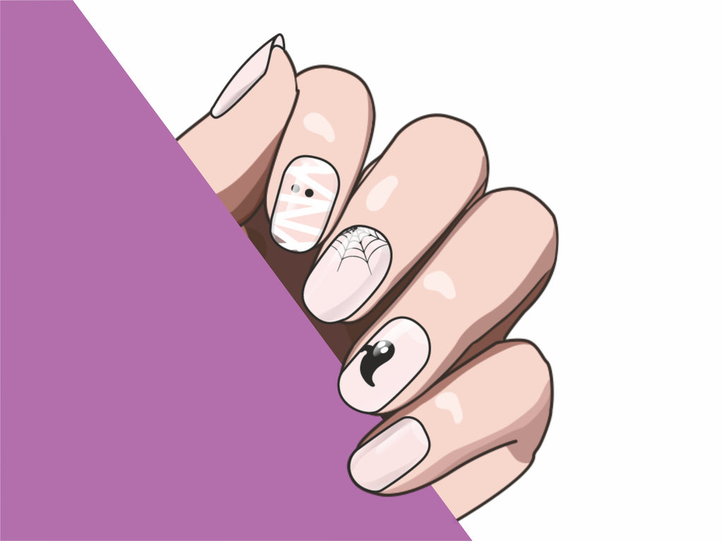 Boo Party semi-cured gel nail strips by MANITIME – detail 6