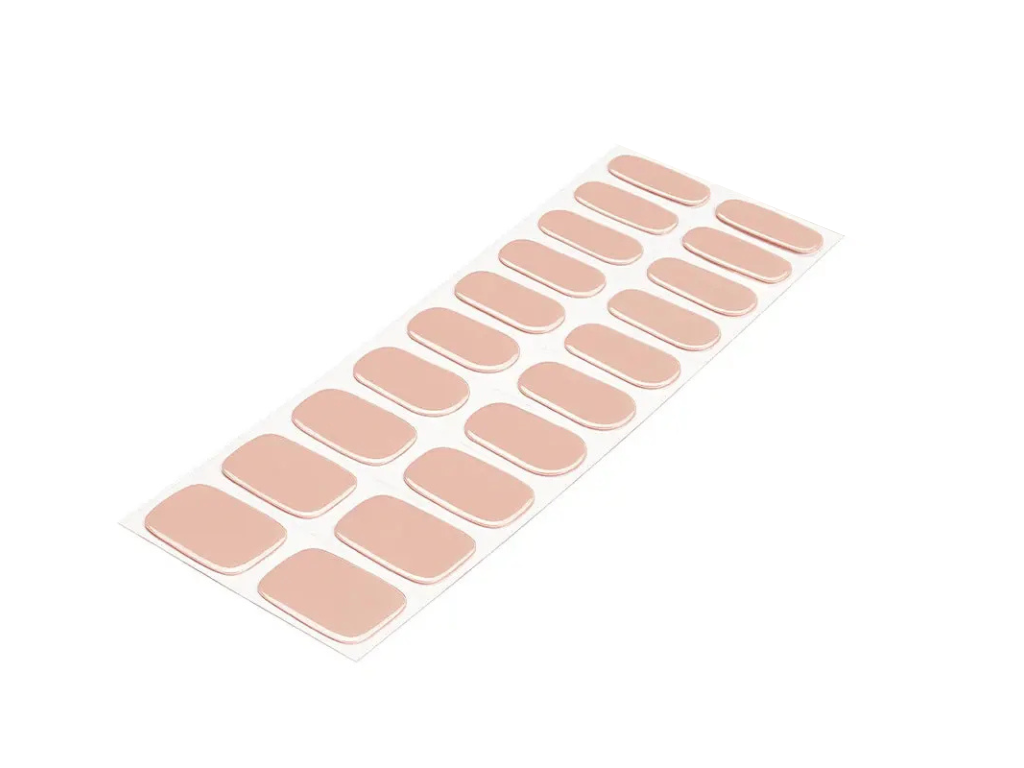 Beige Latte semi-cured gel nail strips by MANITIME – detail 3