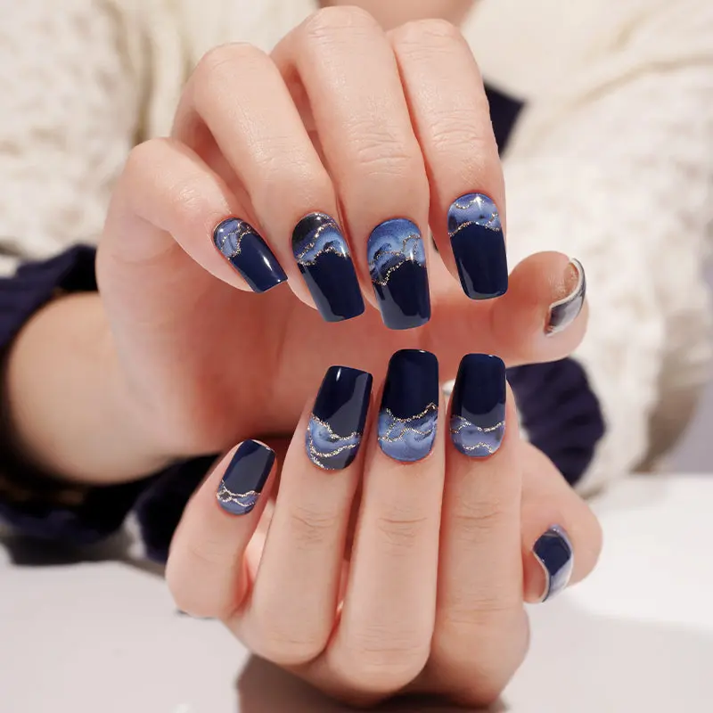 Ocean Flow semi-cured gel nail strips by MANITIME