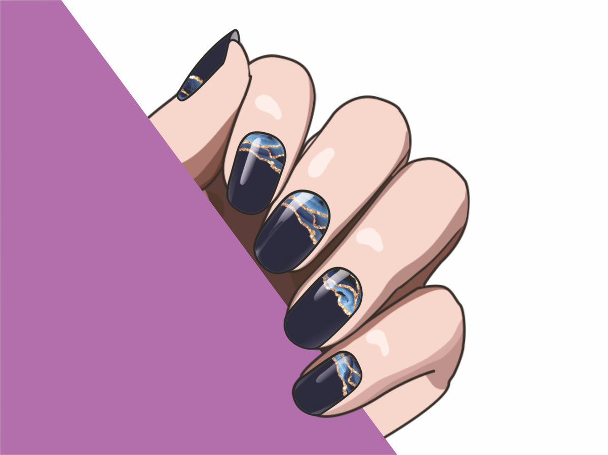 Ocean Flow semi-cured gel nail strips by MANITIME – detail 6