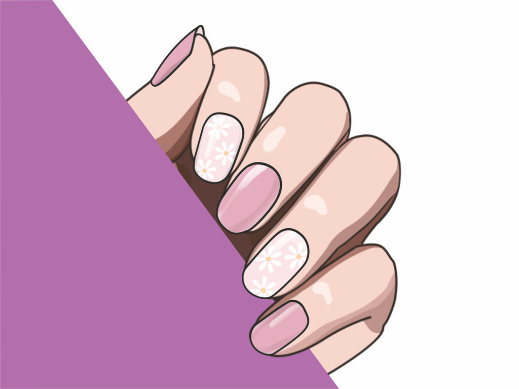Floret Charm semi-cured gel nail strips by MANITIME – detail 5