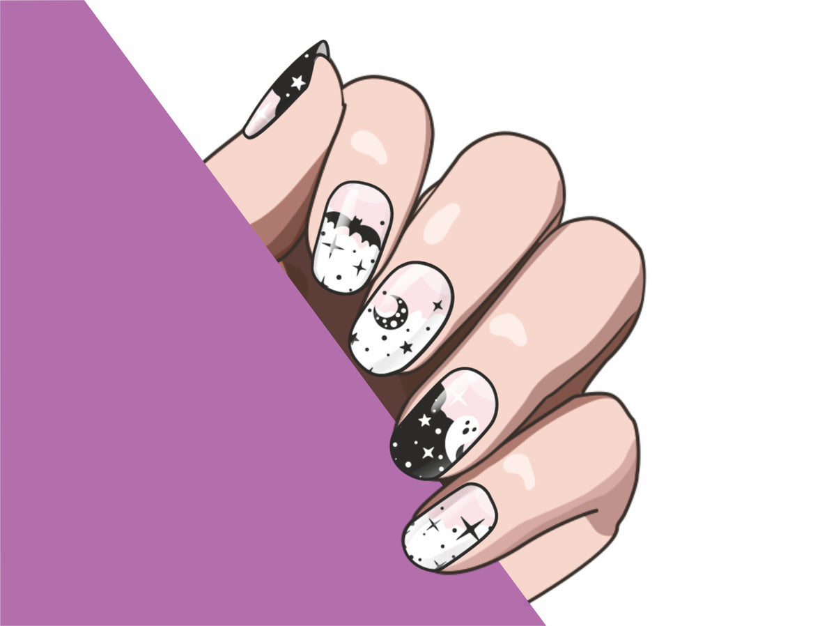 Haunted Glow semi-cured gel nail strips by MANITIME – detail 5