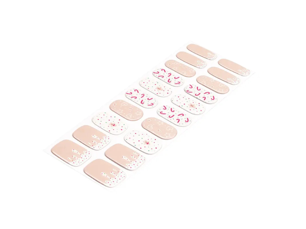 Sweet Holiday semi-cured gel nail strips by MANITIME – detail 5